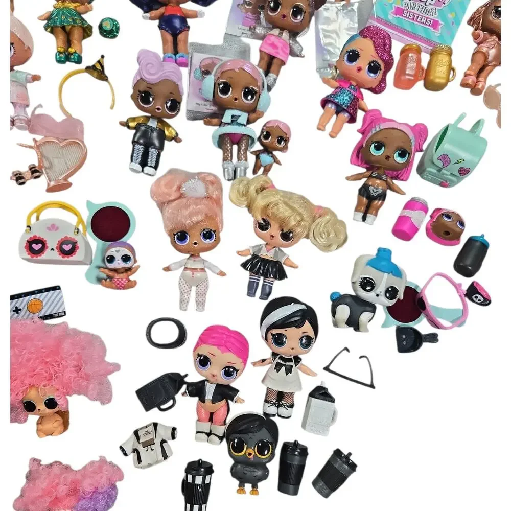 HUGE LOL Surprise Doll Lot 30+ Dolls Pets Lil Sister Accessories Rare HTF Bundle